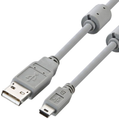 강원전자 산와서플라이 USB2.0 AM-Mini 5핀 케이블 5m KU-AMB550K