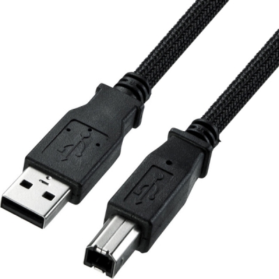 강원전자 산와서플라이 USB2.0 AM-BM 나일론메쉬 케이블 3m KU20-NM30K2
