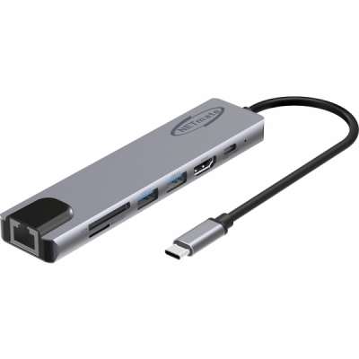 강원전자 넷메이트 USB Type C 7 in 1 멀티 허브 NM-TCM02
