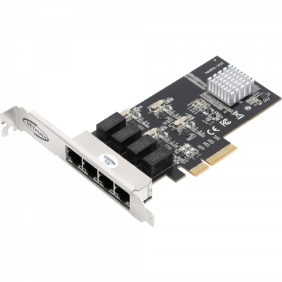 강원전자 넷메이트 PCI Express 쿼드 기가비트 랜카드(Realtek)(슬림PC겸용) N-451