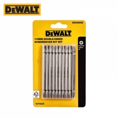 디월트 110mm 양날 십자 드라이버 비트 세트(10개입) DWA00002