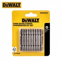 디월트 65mm 양날 십자 드라이버 비트 세트(10개입) DWA00003