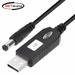 강원전자 넷메이트 USB 전원 12V 승압 케이블 NM-UV512