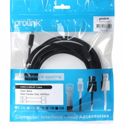 프로링크 USB2.0 연장 AM-AF 케이블 5m PF467B-0500