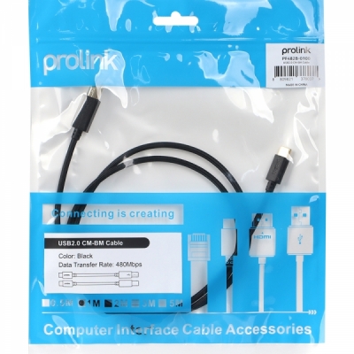 프로링크 USB2.0 CM-BM 케이블 1m PF482B-0100