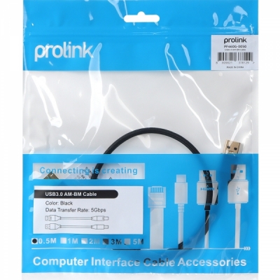 프로링크 USB3.0 AM-BM 케이블 0.5m PF460G-0050