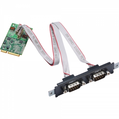 MOXA Mini PCI Express 2포트 RS232 시리얼카드 CP-102N-T