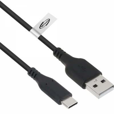 강원전자 넷메이트 USB2.0 AM-CM 케이블 1m (블랙) NM-GCM01BN