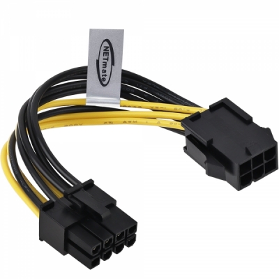 강원전자 넷메이트 PCI-E 6핀 to 8핀 전원 케이블 NMP-VGA8PN