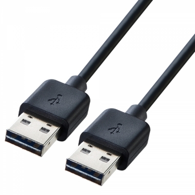 강원전자 산와서플라이 USB2.0 양면인식 AM-AM 케이블 0.5m KU-RAA05