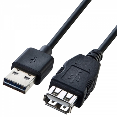 강원전자 산와서플라이 USB2.0 양면인식 연장 AM-AF 케이블 3m KU-REN3