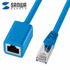 강원전자 산와서플라이 CAT.6 STP 연장 랜 케이블 2m KB-STP6EX-02BL