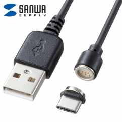 강원전자 산와서플라이 USB2.0 마그네틱 C타입 케이블 1m KU-MGDCA1
