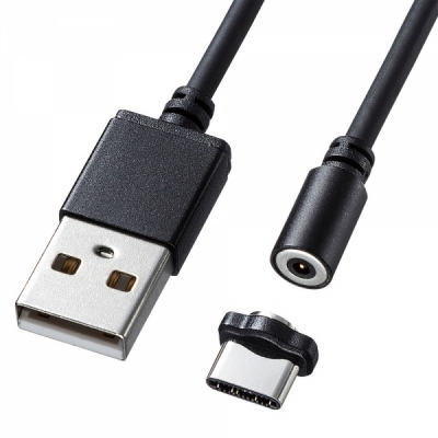 강원전자 산와서플라이 USB 마그네틱 C타입 충전 케이블 1m KU-CMGCA1