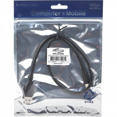 강원전자 넷메이트 USB3.1(3.0) C타입 AM-CM 케이블 0.5m (블랙) NMC-CA305B