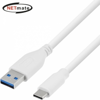 강원전자 넷메이트 USB3.1(3.0) C타입 AM-CM 케이블 0.3m (화이트) NMC-CA303W