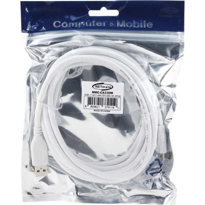 강원전자 넷메이트 USB3.1(3.0) C타입 AM-CM 케이블 3m (화이트) NMC-CA330W