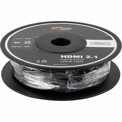 강원전자 넷메이트 HDMI2.1 Hybrid AOC 배관용 케이블 30m (골드) NM-HAP30DG