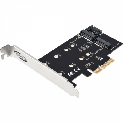 강원전자 넷메이트 NVMe & SATA M.2 SSD PCI Express 카드 NM-SRBM2