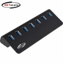 강원전자 넷메이트 USB3.2 7포트 허브 (블랙) NM-UT327B
