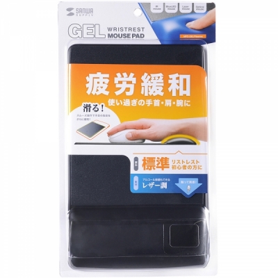 강원전자 산와서플라이 손목보호 마우스 패드 MPD-GELPNBK