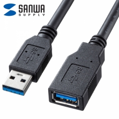강원전자 산와서플라이 USB3.0 연장 AM-AF 케이블 0.5m KU30-EN05K