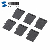 강원전자 산와서플라이 microSD 메모리카드 슬롯 보호캡(6개) TK-MSDCAP