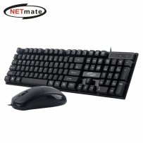 강원전자 넷메이트 USB 유선 키보드·마우스 세트 NM-KMS02