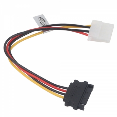 강원전자 넷메이트 SATA 파워 15핀 / IDE 4핀 전원 케이블 0.2m NM-SAT04