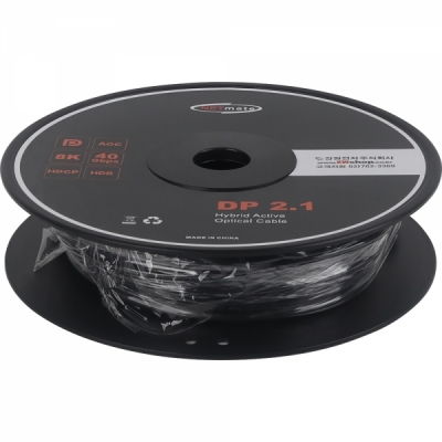 강원전자 넷메이트 DisplayPort 2.1 DP40 Hybrid AOC 케이블 50m NM-DAP50R