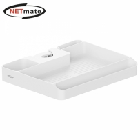 강원전자 넷메이트 TV스탠드 폴 마운트 다용도 선반 (화이트) NM-PMS48W