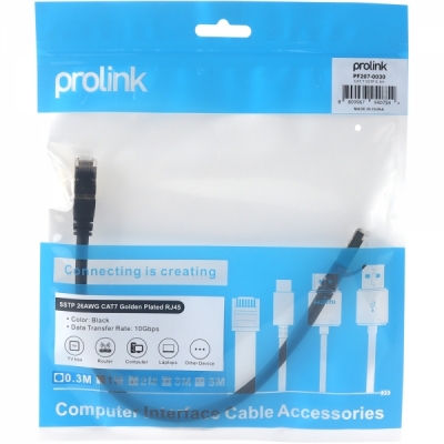 프로링크 CAT.7 SSTP 랜 케이블 0.3m PF207-0030