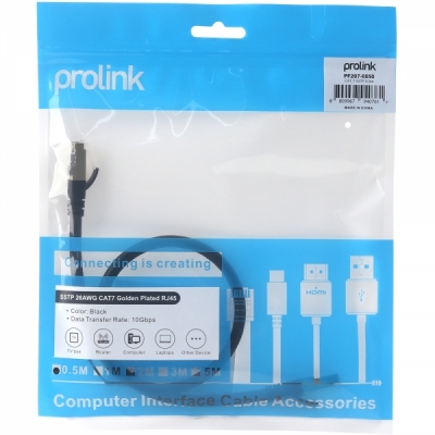 프로링크 CAT.7 SSTP 랜 케이블 0.5m PF207-0050