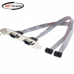 강원전자 넷메이트 시리얼 2포트 브라켓 케이블 0.3m NMB-S952N