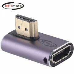 강원전자 넷메이트 HDMI 2.1 M/F 왼쪽 꺾임 젠더 NM-HG2107
