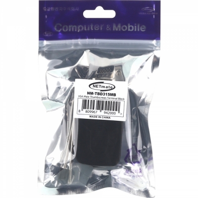 강원전자 넷메이트 3열 DB15M / 터미널 블록 조합 커넥터 (스크류 방식) NM-TBD315MB