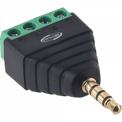 강원전자 넷메이트 4극 스테레오(수) to 터미널 블록 젠더 NM-TG02