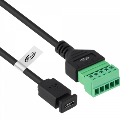 강원전자 넷메이트 USB2.0 마이크로 5핀 / 터미널 블록 케이블 1m NM-TG05