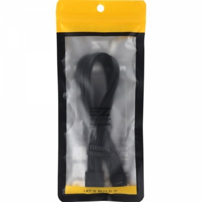 강원전자 넷메이트 PCI-E 5.0 12VHPWR 연장 슬리빙 케이블 0.3m (블랙) [EZDIY-FAB] NM-DPR179