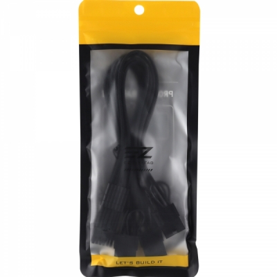 강원전자 넷메이트 12VHPWR to PCI-E 8핀x3 변환 슬리빙 케이블 0.3m (블랙) [EZDIY-FAB] NM-DPR1861