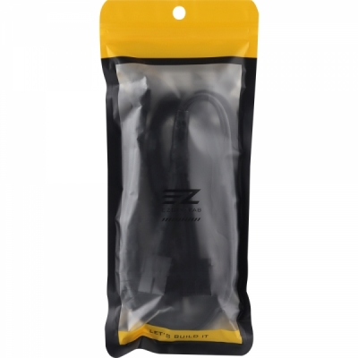 강원전자 넷메이트 12VHPWR to PCI-E 8핀x4 변환 슬리빙 케이블 0.45m (블랙/그레이) [EZDIY-FAB] NM-DPR1856