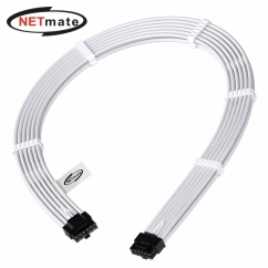 강원전자 넷메이트 PCI-E 5.0 12VHPWR 슬리빙 케이블 0.6m (화이트) [EZDIY-FAB] NM-DPR1921