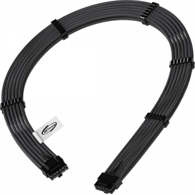 강원전자 넷메이트 PCI-E 5.0 12VHPWR 슬리빙 케이블 0.6m (블랙) [EZDIY-FAB] NM-DPR1922