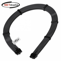 강원전자 넷메이트 PCI-E 5.0 12VHPWR 슬리빙 케이블 0.6m (블랙) [EZDIY-FAB] NM-DPR1922