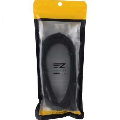 강원전자 넷메이트 PCI-E 5.0 12VHPWR 슬리빙 케이블 0.6m (블랙) [EZDIY-FAB] NM-DPR1922