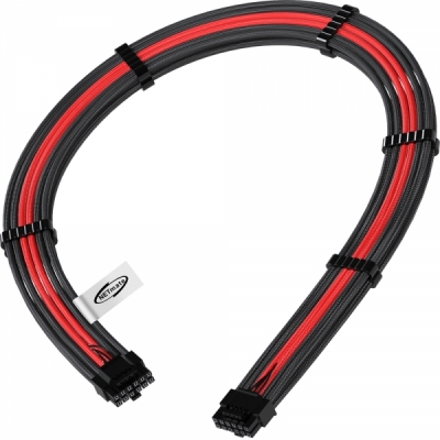 강원전자 넷메이트 PCI-E 5.0 12VHPWR 슬리빙 케이블 0.6m (블랙/레드) [EZDIY-FAB] NM-DPR1923