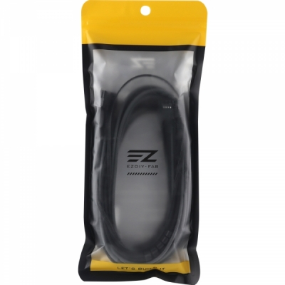 강원전자 넷메이트 PCI-E 5.0 12VHPWR 슬리빙 케이블 0.6m (블랙/그레이) [EZDIY-FAB] NM-DPR1924