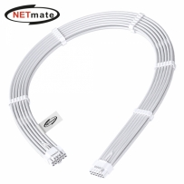 강원전자 넷메이트 PCI-E 5.0 12VHPWR 슬리빙 케이블 0.6m (올화이트) [EZDIY-FAB] NM-DPR1925