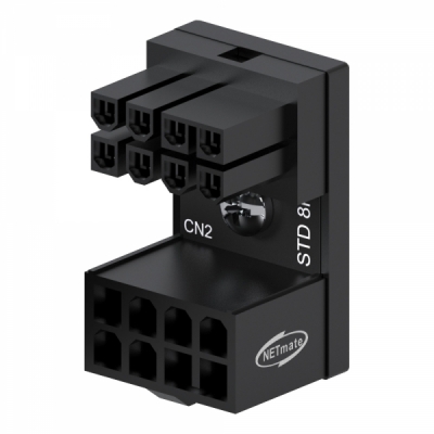 강원전자 넷메이트 PCI-E 8핀 변환 어댑터 (블랙/STD 180도) [EZDIY-FAB] NM-DPI1617