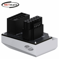 강원전자 넷메이트 450W 12VHPWR 변환 어댑터 (화이트/STD 180도) [EZDIY-FAB] NM-DPI18920